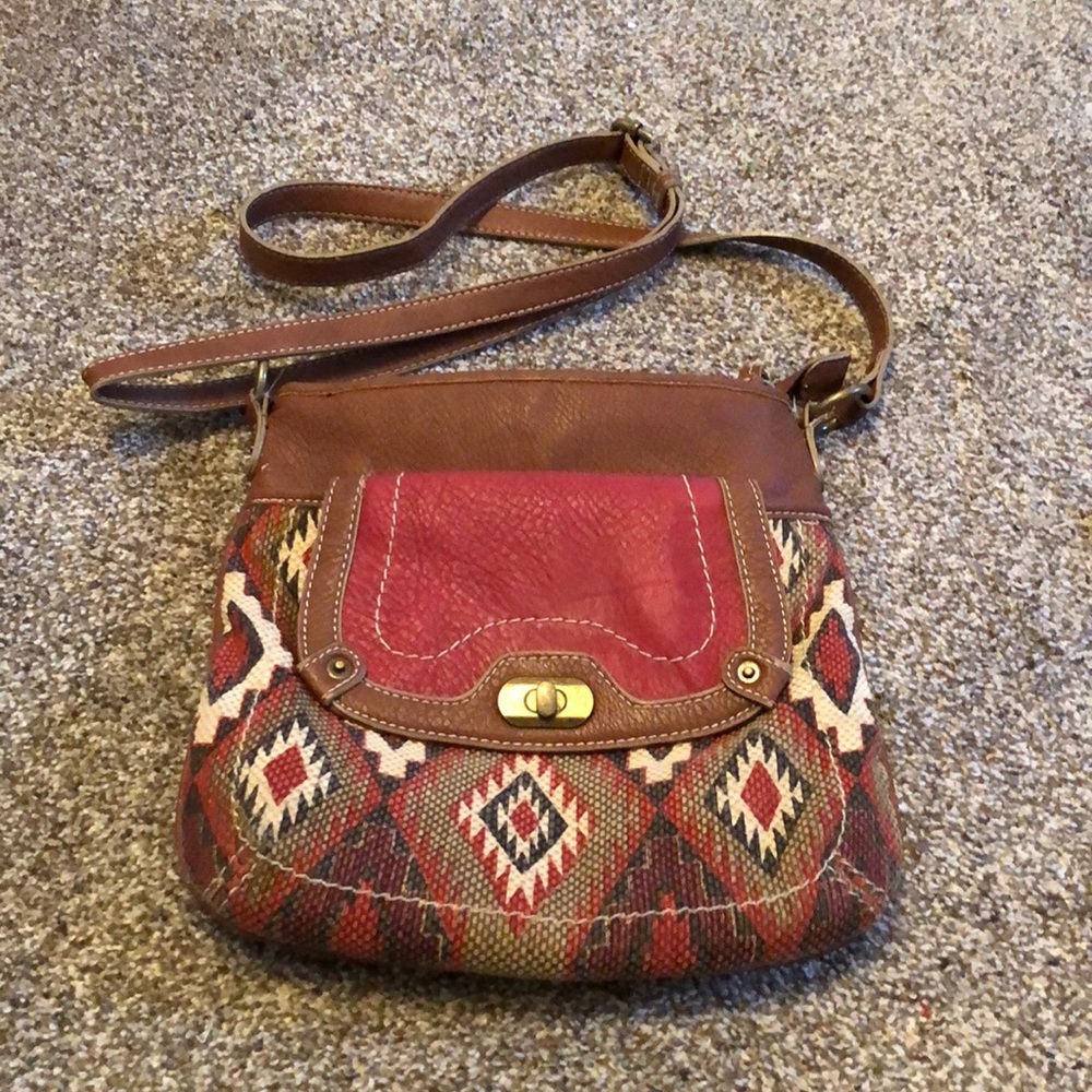 Nine West Aztec style crossbody bag